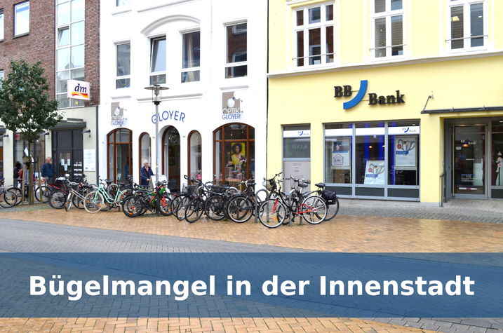 Fehlende Fahrradparkplätze in der Flensburger Innenstadt